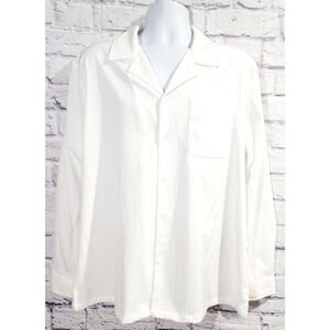 COOFANDY White Button Down Long Sleeves Shirt Large NWOTS Lightweight Soft
